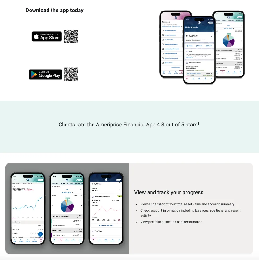 Ameriprise Total View external account aggregation